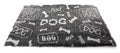 Martin sellier vetbed dog print grijs wit gerecycled