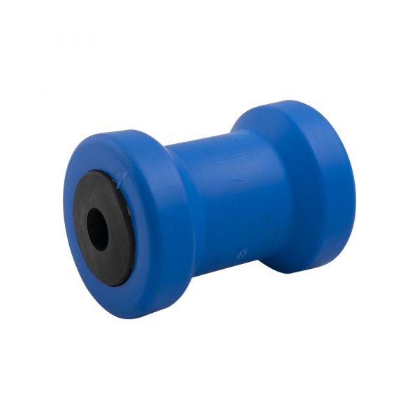 Bootskielrolle Blau 132x70, Achse 20 mm.