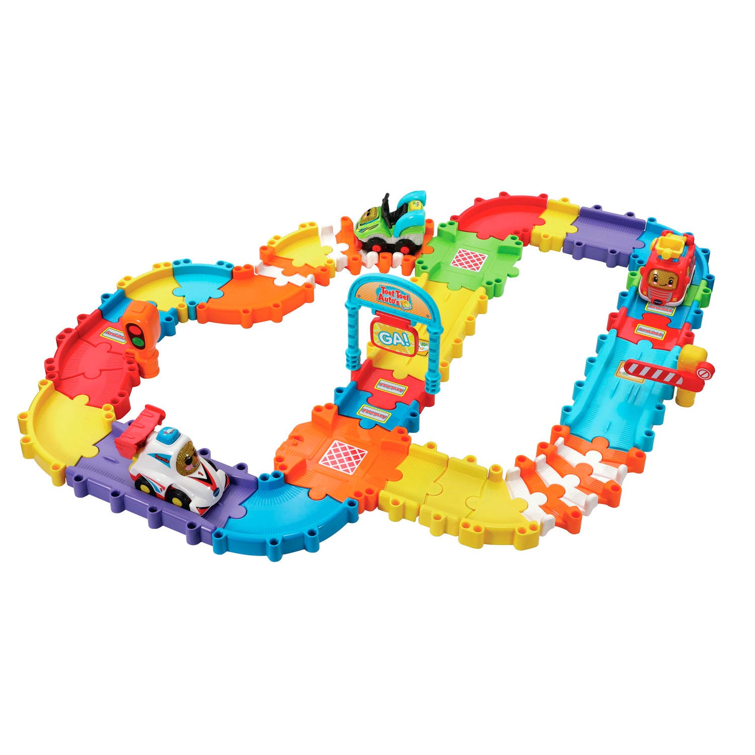 Vtech toet toet auto's wegdelen combi deluxe speelset - voor auto speelfiguren - educatief babyspeelgoed - speelgoed van 1 tot 5 jaar
