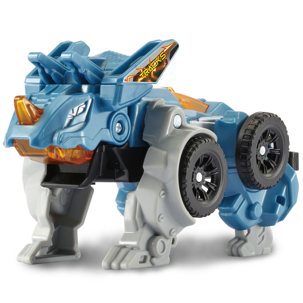 Vtech switch go dino's - fire tracks de triceratops - kinder speelgoed dinosaurus - interactief robot speelfiguur - vanaf 4 jaar en ouder