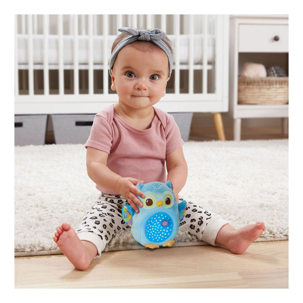 Vtech bedtijd uiltje blauw - interactieve knuffel - muziek en natuurgeluiden - van 0 tot 6 jaar