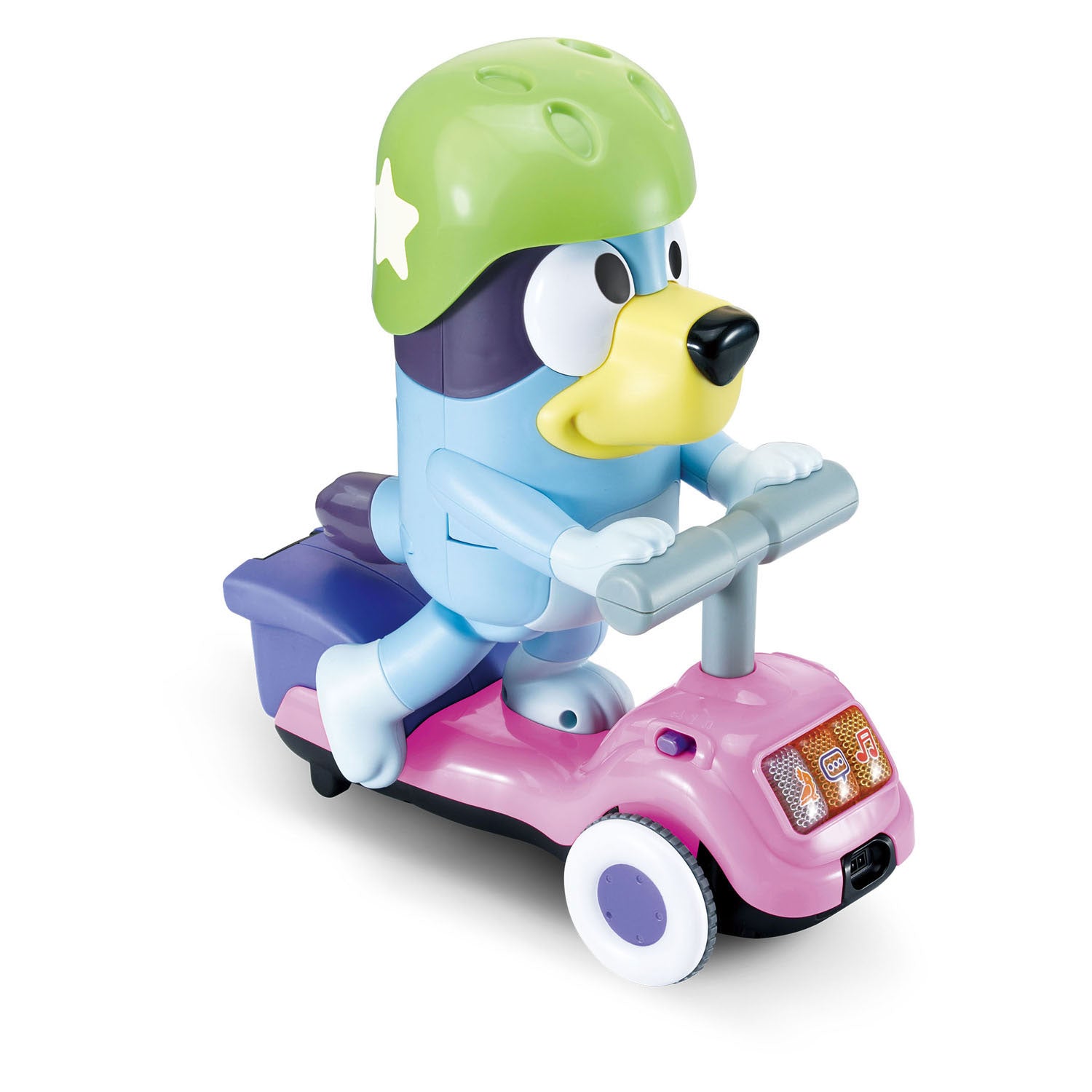 Blaue lustige Rollerfigur von VTech