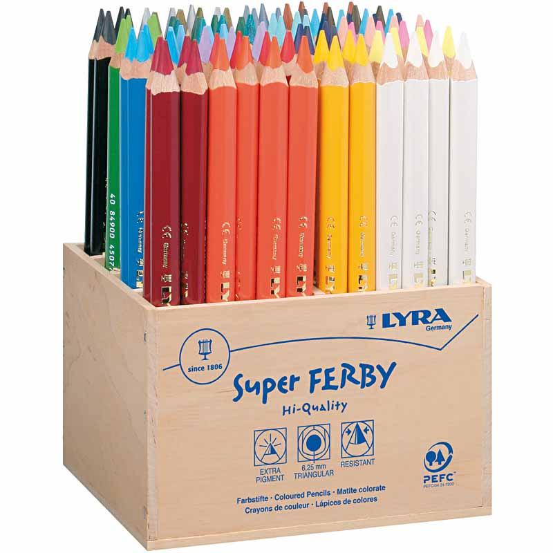 Https: www.cchobby.nl super-ferby-1-kleurpotloden-l-18-cm-vulling-6-25-mm-diverse-kleuren-96-stuk-1-doos