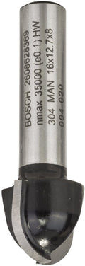 Bosch - halfrondprofielfrezen 8 mm, r1 8 mm, d 16 mm, l 12,7 mm, g 45 mm