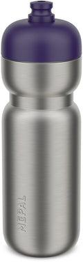 Mepal rvs bidon pull sport - 800 ml - pak. open en drink - lichtgewicht rvs - vaatwasmachinebestendig - drinkflessen - midnight blue