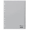 Numerieke tabbladen durable 6522 20 tabs 11 gaten grijs
