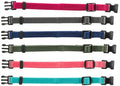 Trixie Welpenhalsband-Set in Fuchsia, Graphit, Indigogrün, Korallenblau