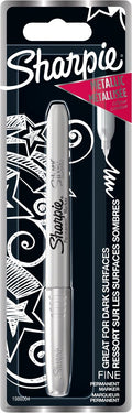 Sharpie metallic permanentmarkers | fijne punt | zilverkleurig | 1 stuk
