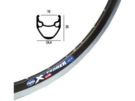 Rim Ryde 28 (622) X-Plorer 32 14 Schwarz (geschliffen)