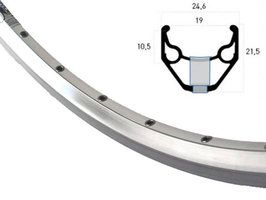 Rigida velg ryde 28 (622) zac-2000 36 14 zilver (geslepen)