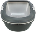 Trixie Berto Katzentoilette offen mit Trennsystem, grau-pastellblau-granit
