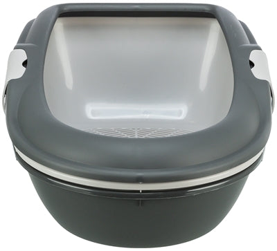 Trixie Berto Katzentoilette offen mit Trennsystem, grau-pastellblau-granit