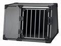 Trixie vervoersbox aluminium grafiet - l 92x78x64 cm