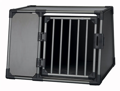 Trixie vervoersbox aluminium grafiet - l 92x78x64 cm