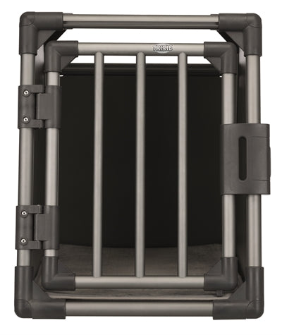 Trixie vervoersbox aluminium grafiet - m–l: 86x61x65 cm