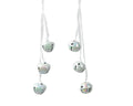 Decoris kersthanger bellen iriserend 28cm