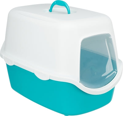 Trixie Katzenbox Vico türkis weiß