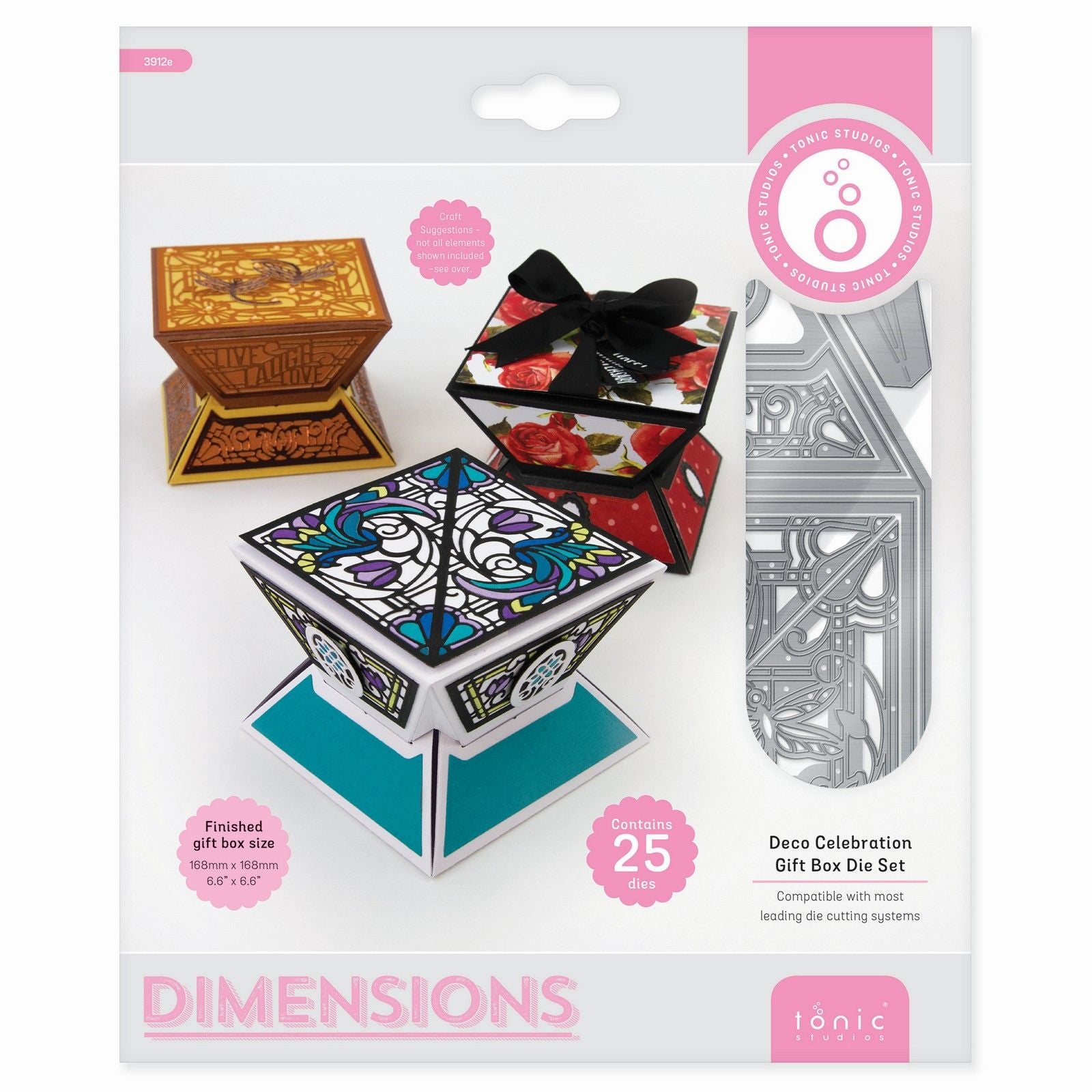 Tonic studios • dimensions die set deco celebration gift box