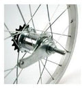 Hinterrad 16 (305) Alu Standard Favorite Bremsnabe Silber
