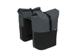 Dubbele fietstas New Looxs Nyborg MIK 34 liter - 30 x 17 x 37cm (x2) - donkergrijs zwart