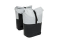 Dubbele fietstas New Looxs Nyborg MIK 34 liter - 30 x 17 x 37cm (x2) - lichtgrijs zwart