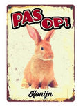 Plenty Gifts Hasen-Blechschild