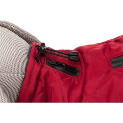 Trixie hondenjas minot rood - gewatteerd fleece, reflecterende strepen - 36 cm