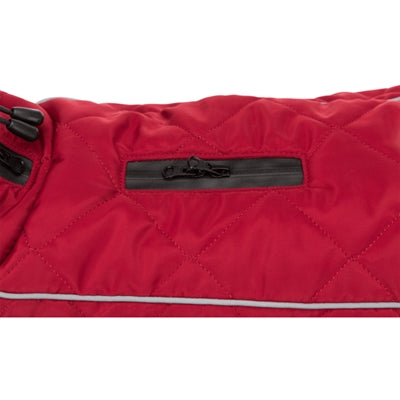 Trixie hondenjas minot rood 45cm - gewatteerd fleece, reflectoren, verstelbare buikriem