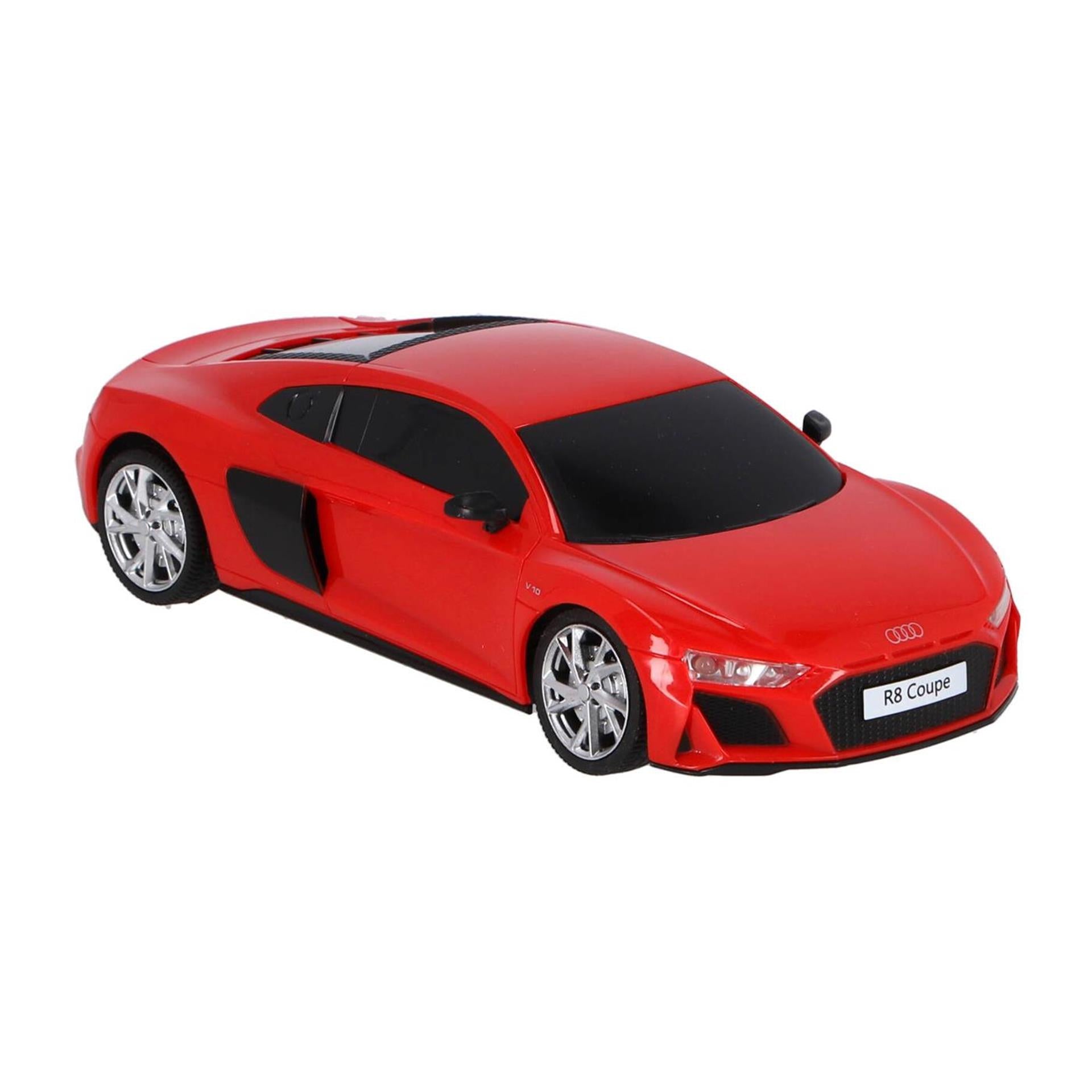 Radiografisch bestuurbare audi r8 coupé rood schaal 1:24