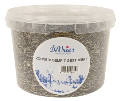 De Vries Sonnenblumenkerne gestreift