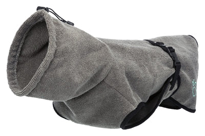 Trixie Bademantel, Hunde-Frottee, grau