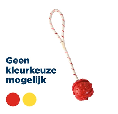 Trixie-Ball an einem Seil aus Naturkautschuk, schwimmend in Limettengrün