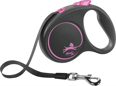 Flexi-Roll-Linie, schwarzes Designband, rosa