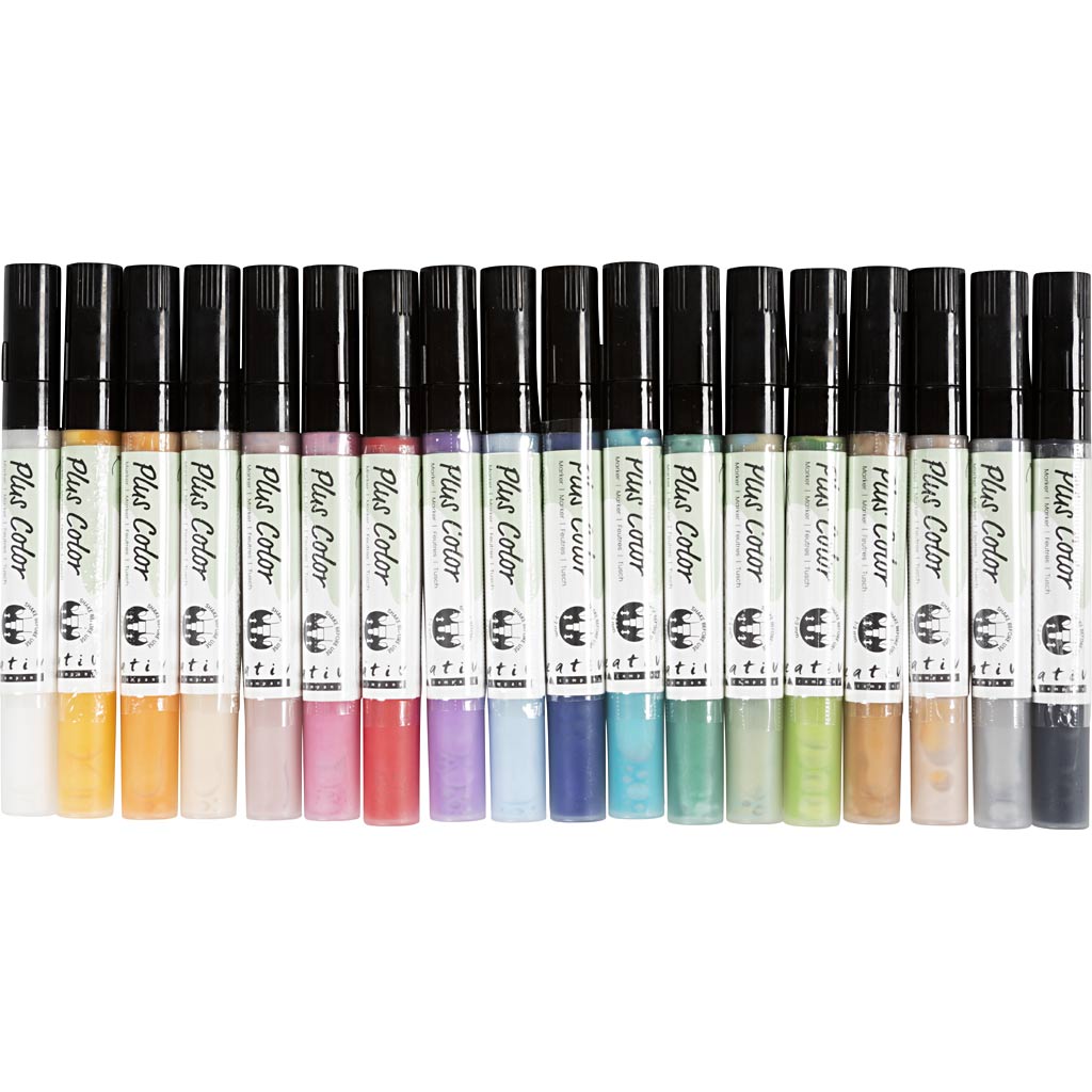 Creativ company plus color acrylstiften acrylverf marker, 18st.