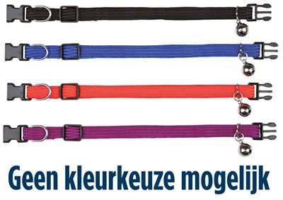 Trixie halsband kat nylon assorti