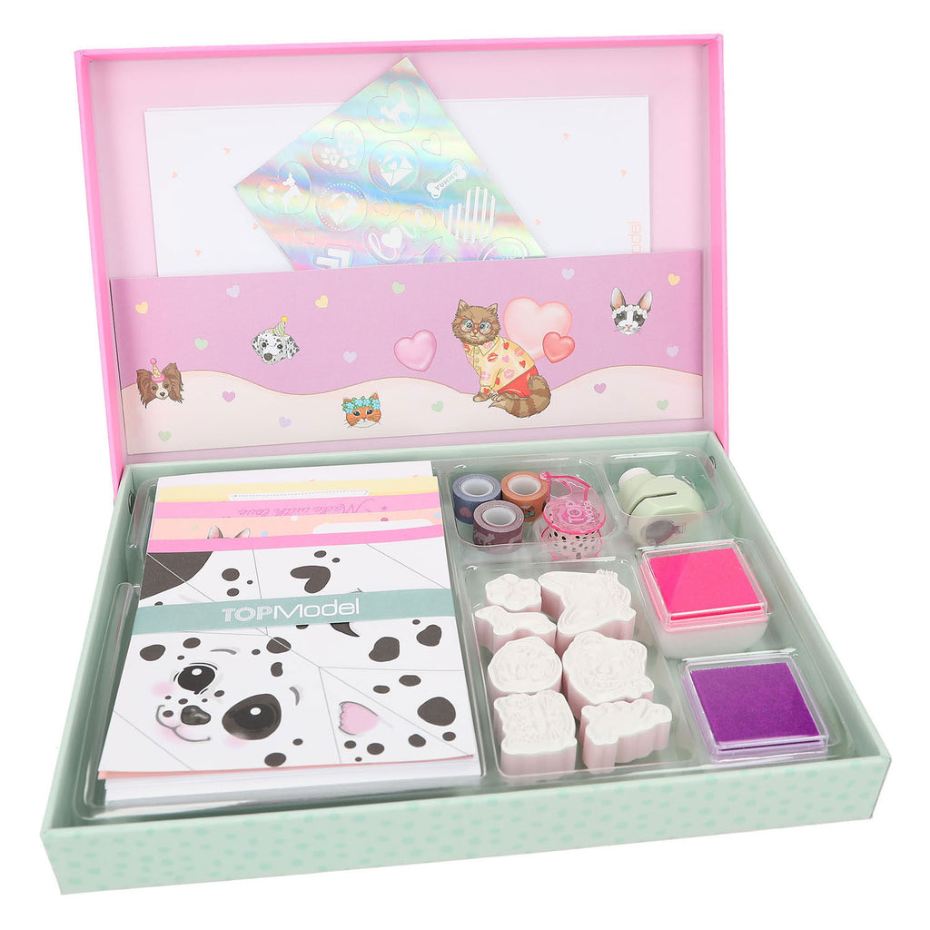 Topmodel love letter set kitty and doggy