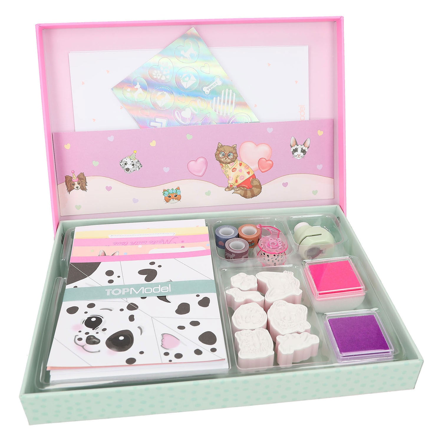 Topmodel love letter set kitty and doggy