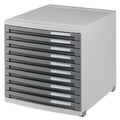 Ladenkast han 1510 300x382x307mm lichtgrijs 10 gesloten laden van 20mm