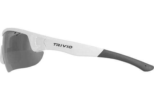 Trivio – Radbrille Vento Nova, weiße Gläser, schwarze Spiegel