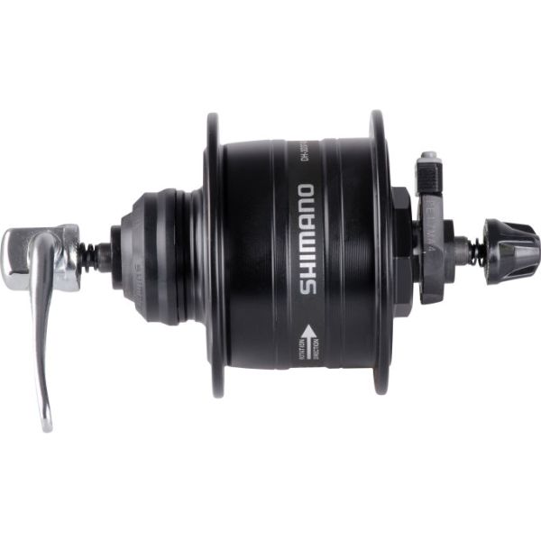 Shimano dynamonaaf hd-3d37 3 watt - 32 gaats - center lock - snelspanner - zwart