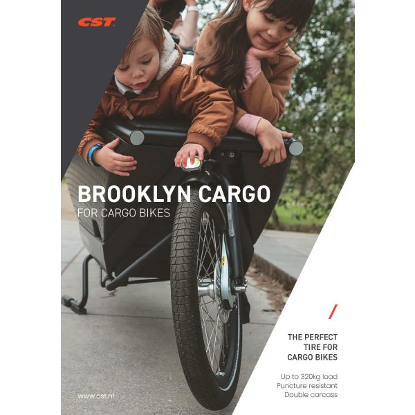 CST Brooklyn Pro Cargo 20 x 2.15 55-406 Reifen - schwarz mit Reflektoren