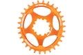 Schwarzliebe - Ketten -Oberes Snoggletooth Oval Sram Spline 30 3mm Offset Orange