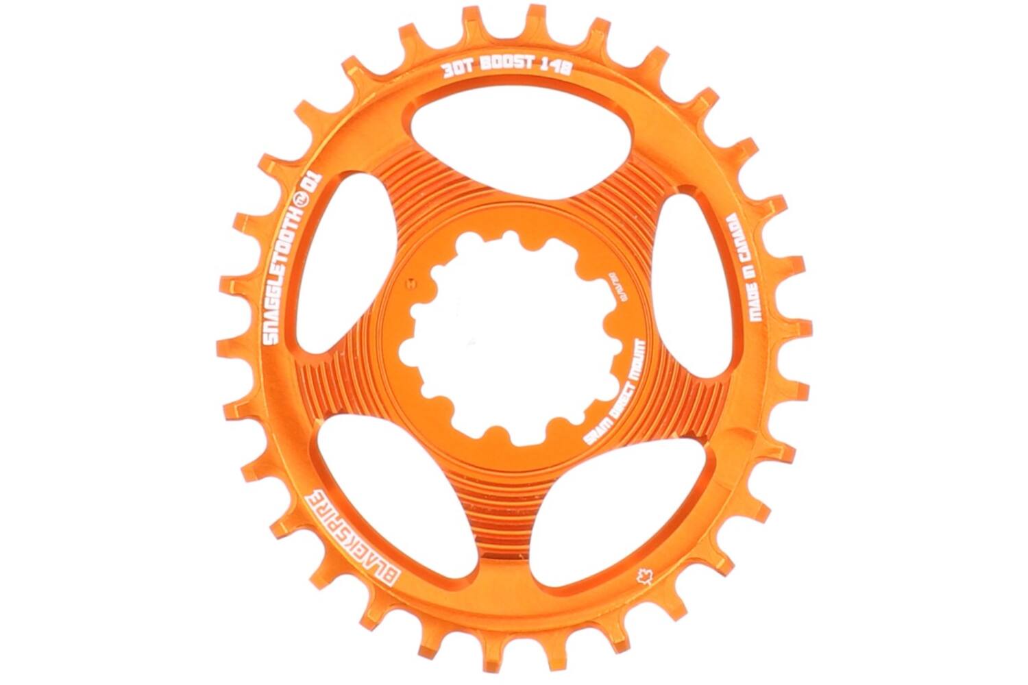 Schwarzliebe - Ketten -Oberes Snoggletooth Oval Sram Spline 30 3mm Offset Orange