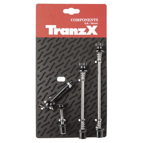Schnellspanner-Set Tranz X OLD 100 + 130 mm – schwarz