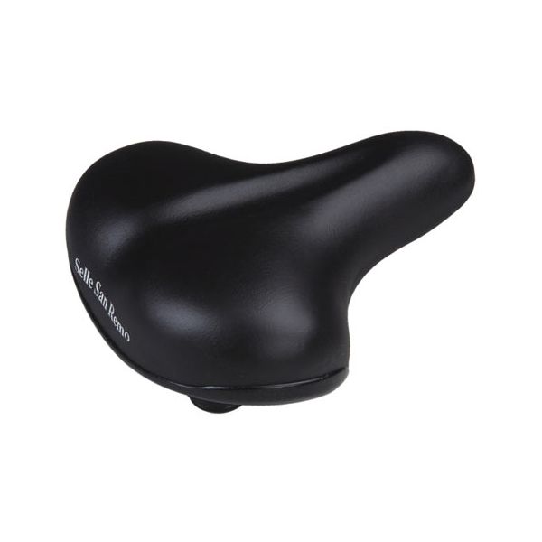 Selle San Remo Citybike Fahrradsattel mit Elastomer-Federung und Eckenschutz