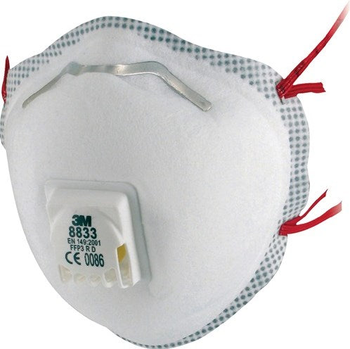 3m stofmasker | ffp3 v r d | met uitademventiel | 10 stuks - 7100057145 - 7100057145