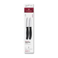 Victorinox schilmesje 2 stuks zwart glad spits 8cm