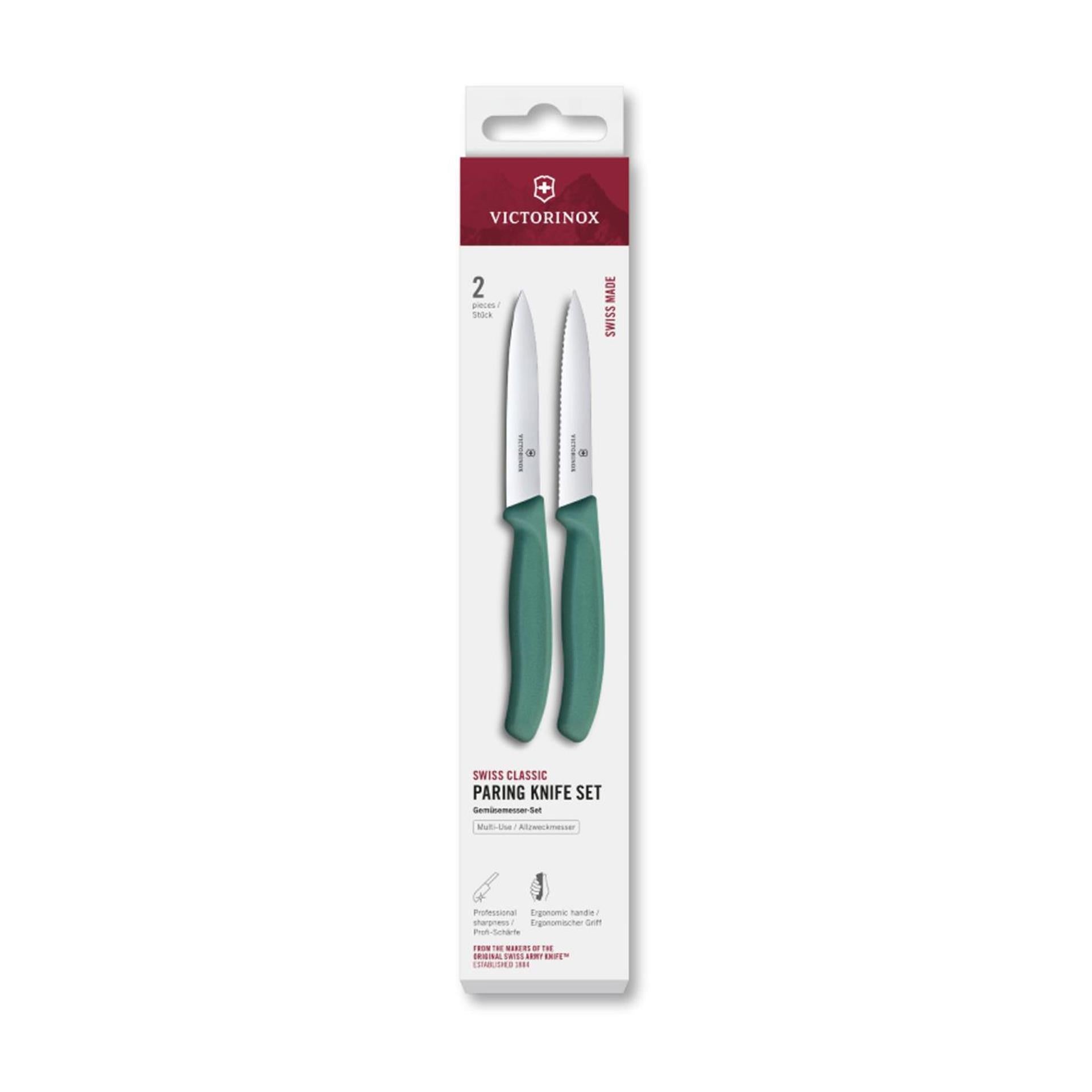 Victorinox schilmesje glad+kartel 2 stuks groen 10cm