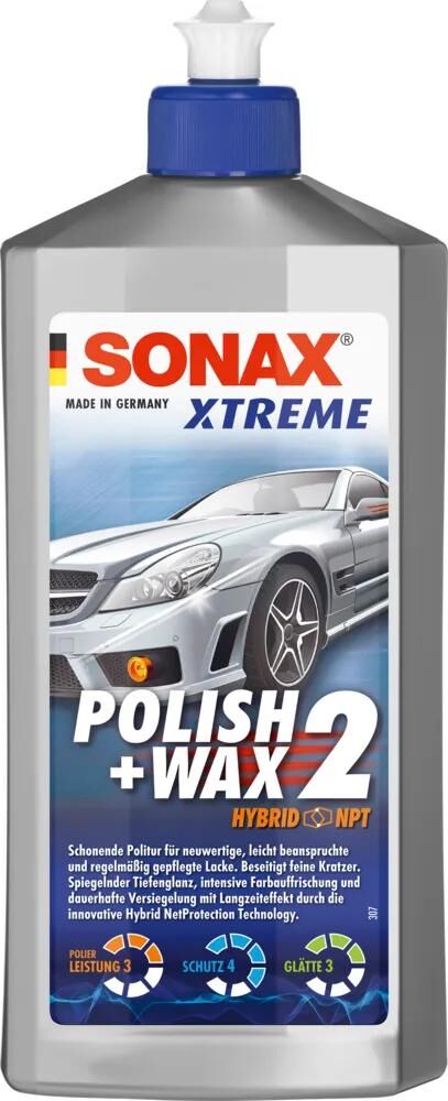 Sonax autopolitur xtreme polish+wax 2 hybrid npt polish wax 2 nanopro xtreme 500 ml