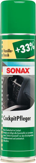 Sonax kunststoffpflegemittel cockpitpfleger cockpit care 400 ml vanilla-fresh